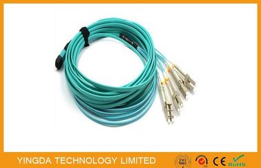 comprare MPO- 8 cavo di toppa del cavo di LC 3 MTP MPO con ricetrasmettitori ottici QSFP + SR4 fabbricazione online