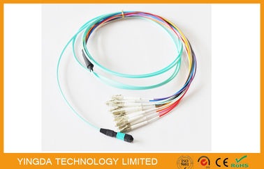 comprare Assemblaggio cavi piano misto 12Fibers del nastro del cavo OM3 10G OFNR di MTP MPO fabbricazione online