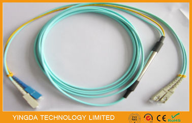 comprare SC cavo a fibre ottiche di condizionamento del duplex 50/125um OM3 10G del cavo di toppa di modo dello Sc fabbricazione online