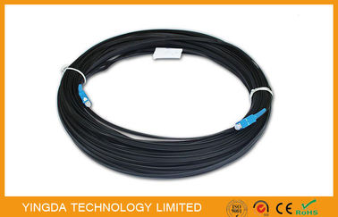 comprare 1 Sc autosufficiente del cavo di toppa del centro FTTH - il nero a fibra ottica FRP LSZH del cavo flessibile dello Sc fabbricazione online