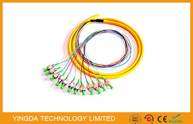 comprare Il quadro d'interconnessione APC/treccia a fibra ottica di FC/cavi di toppa 8 svuota un amplificatore stretto verde dei 12 centri fabbricazione online