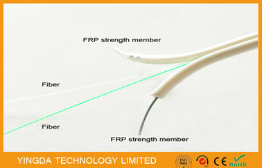 comprare Cavo flessibile di singolo modo FTTH, cavo a fibre ottiche non metallico del centro di forza 2 di FRP fabbricazione online