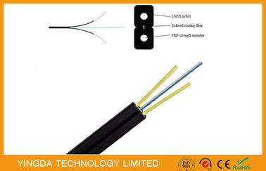 comprare Il nero ottico delle fibre GJXFH del cavo di lamella della fibra di vetro FTTH di FRP G657A MP 2 fabbricazione online