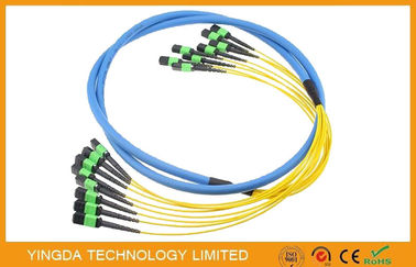 comprare 3D giallo ha provato 96 il cavo della fibra MTP MPO, Assemblee di cavo a fibre ottiche fabbricazione online