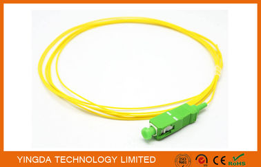 comprare Cavo a fibre ottiche giallo semplice monomodale del PVC dello Sc APC 3M 900 delle trecce um fabbricazione online