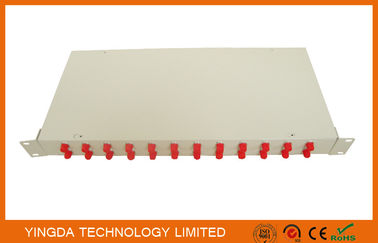 comprare Lo scaffale di fibra ottica ha montato acciai laminati a freddo porti a 19 pollici 1.0mm del quadro d'interconnessione di ODF i 24 fabbricazione online