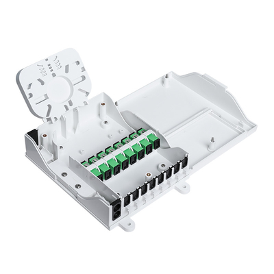 comprare Scatola a fibra ottica dell'interno di termine del PELO con 1x8 i connettori bianchi del separatore FTTH SC/UPC fabbricazione online