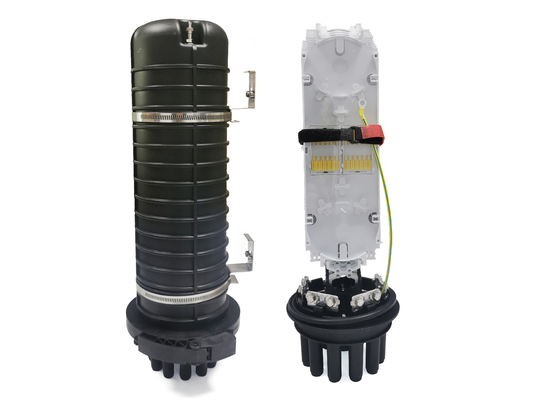 comprare 96 ovale della cupola IP68 1 dei centri + guarnizione termorestringibile della giuntura 8 della chiusura a fibra ottica rotonda del cavo fabbricazione online