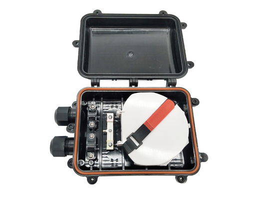 comprare orizzontale unito di fibra ottica di recinzione di 24F 48F in linea supporto della parete dei 2 di cavo centri delle ghiandole 96 fabbricazione online