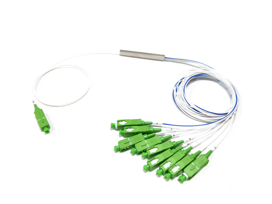 comprare 70/30 Splitter PLC a fibra ottica squilibrata Single Mode SC APC G657A1 1x9 Splitter PLC fabbricazione online