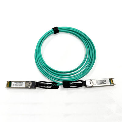 25G SFP28 Cavi ottici attivi 50/125 OM3 MM 3.0mm Cavo AOC Aqua Color 10 Mts