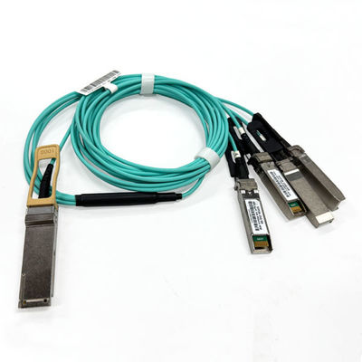 100G AOC Cable 100G QSFP28 a 4x25G SFP28 Breakout Active Optical Cable 5M OM3