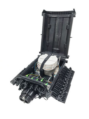 Scatola di distribuzione in fibra ottica IP68 a 16 porte con chiusura di giunzione a 48 anime per reti FTTH